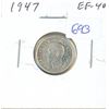Image 1 : 1947 Canadian Silver 10 Cents. EF-40. Nice.