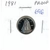 Image 1 : 1981 Canadian 10 Cents. The first Proof 10 Cents.