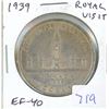 Image 1 : 1939 Royal Visit Canadian Silver Dollar. Commemorates the cross-Canada tour of Canada by King George