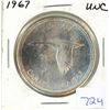 Image 1 : 1967 Canadian Silver Dollar. One Year Type. Canada Goose. MS-63.