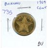Image 1 : Bahamas. 1969 Cent. Starfish. BU.
