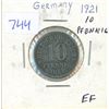 Image 1 : Germany. 1921 10 Pfennig. EF.
