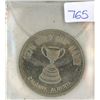 Image 1 : 1975 Grey Cup medal. GC was held in Calgary that year. BU.