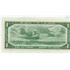 Image 2 : 1954 $1 Replacement. Beattie-Rasminsky signatures. *A/A Replacement Prefix. BC-37bA. AU-50. Top left
