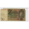 Image 1 : Germany. 1924 20 Reichsmark Reich banknote. VG.