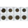 Set of 8 World War I coins from France & Great Britain. Coins date 1914 [x=#8211/] 1918.
