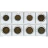 Image 2 : Set of 8 World War I coins from France & Great Britain. Coins date 1914 – 1918.