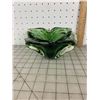 Image 1 : VINTAGE HEAVY ART GLASS ASHTRAY