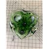 Image 2 : VINTAGE HEAVY ART GLASS ASHTRAY