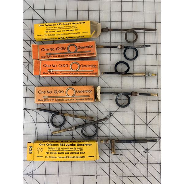 LOT OF VINTAGE COLEMAN LAMP AND LANTERN GENERATORS
