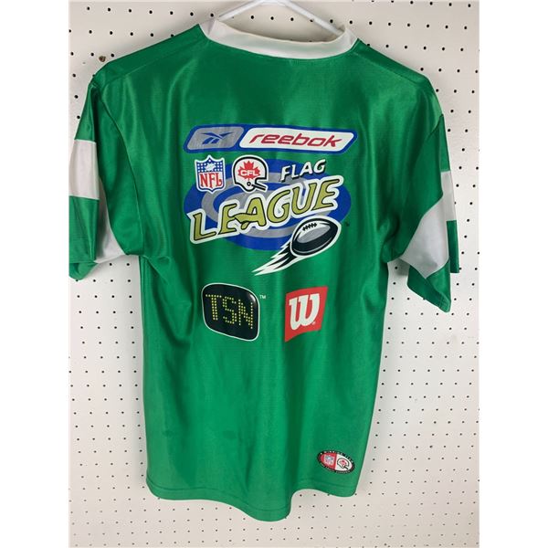 VINTAGE POLYESTER SASKATCHEWAN ROUGH RIDERS SHIRT JERSEY