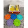 Image 1 : VINTAGE FISHER PRICE RECORD PLAYER AND RECORDS