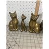Image 2 : VINTAGE BRASS CAT LOT
