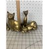 Image 3 : VINTAGE BRASS CAT LOT