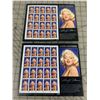 Image 1 : 2 FULL SHEET MARILYN MONROE STAMPS