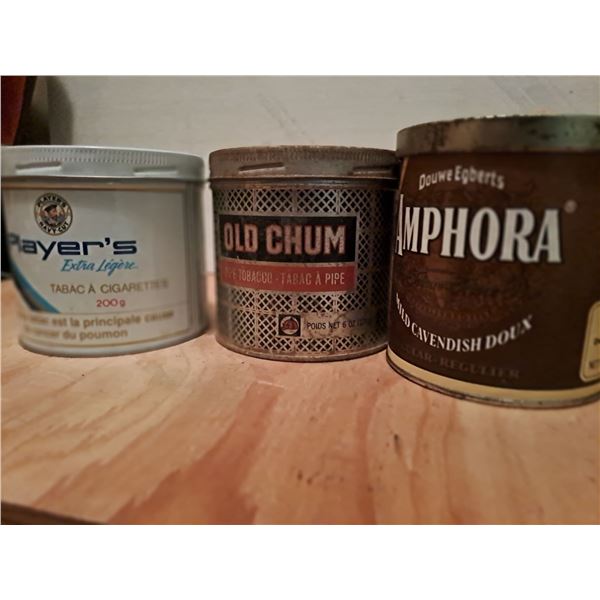 NO barcodes - Amphora Pipe Tobacco, Player's Extra Light Tobacco, Old Chum Imperial Pipe Tobacco