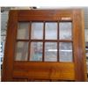 Image 2 : Old Vintage 8 Window Wooden Door Complete with Hardware 34 inches by 79 inches
