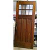 Image 4 : Old Vintage 8 Window Wooden Door Complete with Hardware 34 inches by 79 inches