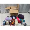 Image 1 : Box of assorted yarn - like new