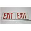 Image 1 : 2 Electric "Exit" signs - 12"x8" ea
