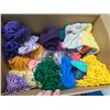 Image 4 : Box of assorted yarn - like new