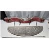 Image 1 : Large décor ox yoke and sign from Linden, AB farm - Vintage, handcrafted