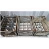Image 2 : 3 Antique milk crates