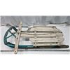 Image 1 : Very nice, Antique green sled - 36" Long