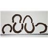 Image 1 : 6 - 1900s Handwrought draft horseshoes