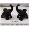 Image 1 : 2 Elephant Candle Holders