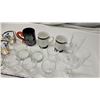 Image 3 : Collection of coffee mugs and drinking glasses