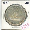 Image 1 : 1949 "Floreat Terra Nova" Canadian silver dollar