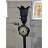 Image 2 : Unique vintage floor lamp, w/ Lanshire clock - works & marble base - 62"H