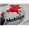 Image 3 : Reproduction, glass "Mobil Gas" gas globe lense - 13.5" across