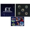 Image 2 : Reel Coins "E.T." 5 collectible medallion set, w/ stickers