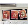 Image 2 : 1976 Summer Olympic games, 3 stamp sculptures & stamps - in blue velvet case