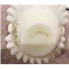 Image 4 : Vintage Fenton daisies on custard glass happiness basket, ruffled edge. 6 1/2 "x 6" and 8" high