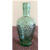 Image 2 : Vintage Vaselli Orvieto clear blue green glass wine bottle.  6" tall.  No chips or cracks, one glass