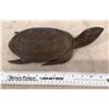 Image 1 : Vintage carved wood turtle - ironwood.  11" sculpture.  Heavy.