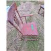 Image 2 : Rocking chair w/ leather wraps - for restauration