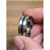 Image 5 : New Men's size 11, stainless steel ring, w/ blue accent