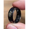 Image 5 : New Men's size 9, stainless steel black ring, w/ dragon