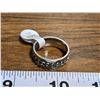Image 1 : New Men's size 10, stainless steel ring, w/ chain - spins