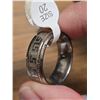 Image 4 : New Men's size 11, stainless steel ring, w/ graphics