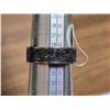 Image 3 : New Men's size 13, stainless steel ring, w/ black graphics