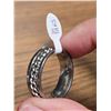 Image 4 : New Men's size 13, stainless steel ring, w/ chain - spins