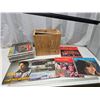 Image 1 : Wooden crate, w/ vinyl records