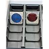Image 4 : Vintage Smith/Victor metal coin box, w/ assorted coins/tokens