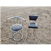 Image 1 : Swivel stool & Chrome back stool