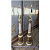Image 1 : 2 Vintage tall table lamps - 36"H